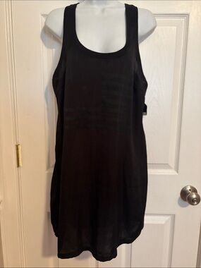 William Rast Black Sleeveless Scoop Neck Tunic Dress